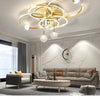 Moderne minimalistische LED-Deckenleuchte, personalisierte kreative Ring-Wohnzimmerleuchten, goldene Atmosphäre, Schlafzimmer-Arbeitszimmer-Kronleuchter