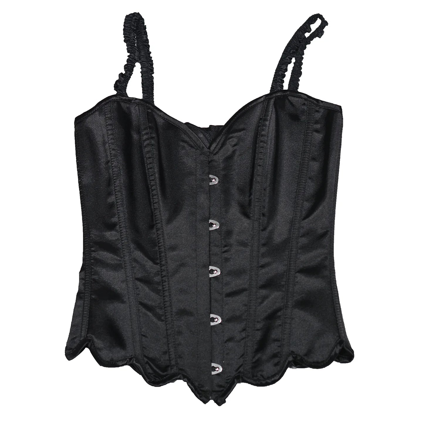 Women Tight Corset Vest Bustier Overbust Petal Bodice Lace Up Boned Shaping Tops Pink Costume Crops With 5 Buckles Party Wedding