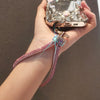 For Cell phone lanyard pendant phone strap Keychain on the phone Wrist chain luxury rhinestone pendant chain diamond bracelet
