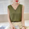 Silk halter V-neck sleeveless bodice Satin vest lace with beautiful back summer jacket with suit top