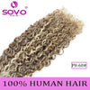 SOVO Honey Blonde Water Wave Human Hair Extensions 100 G Highlight P6/613 Natural Wet and Wavy Peruvian Curly Hair Weave Bundles