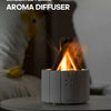 KINSCOTER Simulated Flame Aroma Diffuser Bonfire Air Humidifier Ultrasonic Cool Mist Maker Fogger LED Essential Oil Lamp Difusor