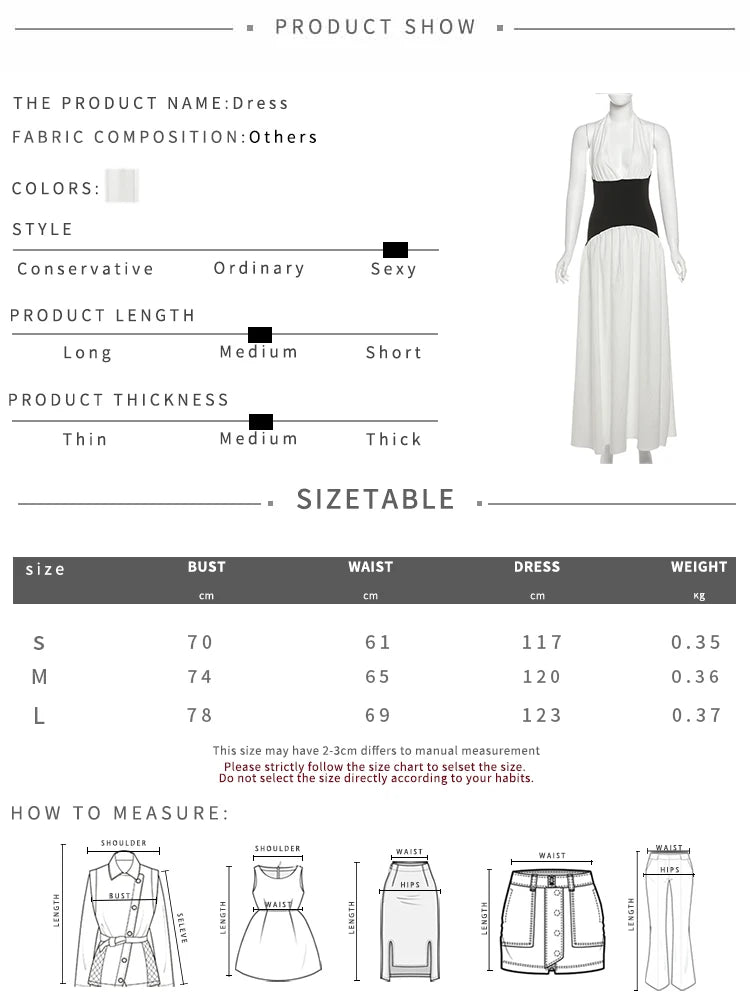 Weird Puss Halter Backless Dress Women Elegant Patchwork Corset Deep v-Neck Sleeveless Summer Elegan Birthday Party Vestidos