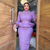 Fashion suit African Dresses For woman rhinestone turkey dresses for women luxury High quality mesh fabric African Beaded Dress