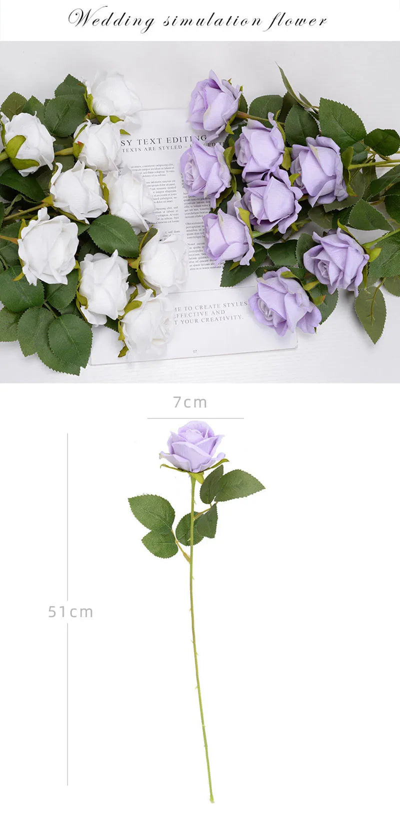 3/5/10/20 Stk. Rosen Künstliche Blumen Rosenzweig Künstliche Rote Rosen Realistische Kunstrosen für Hochzeits-Heimdekoration