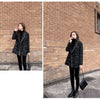 Tweed-Karo Anzugjacke Damen Oberbekleidung Lockerer Mittellanger Zweireihiger Freizeit-Wollblazer Top 2024 Frühling Herbst Neuer Schicker Anzug
