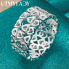 URMYLADY 925 Sterling Silber Hohlherz 7-10# Ring für Frauen Hochzeit Charm Verlobung Modeschmuck