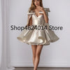 BridalAffair Mini Prom Dresses Sweetheart Stain Lace Up Party Ball Gowns with Bow Cocktail Dresses Celebrate Dress for Girls