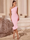 Elegant Bandage Dress Luxury Party Evening Club Night Cocktail Modest Holiday Bodcyon Celebrity Woman Clothes High Quality