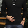 Fashion Men's Turtleneck T-Shirts Casual Autumn Winter High Collar New Slim Long Sleeve Stretch Model Undershirt Plus Size Tees