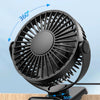 TOPK Mini Portable Clip on Fan,USB Desk Fan,3 Speeds Quiet Wind 720° Rotate Personal Electric Fan,Standing fans for Room Home