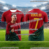 2026 New Ronaldo No.7 Football Jersey Oversized Breathable Training Uniform Soccer Shirt Kids Adult Match Fan Sportswear Tee