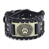 New Retro Wide Leather Pirate Compass Bracelet Men's Bracelet Celtic Viking Jewelry Compass Bracelet Accessories Party Gifts