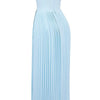 Mozision schulterfreies, rückenfreies, plissiertes Maxikleid für Damen, modisch, trägerlos, ärmellos, hohe Taille, eng anliegend, sexy, langes Kleid