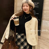 Damen Rollkragenpullover Winter 2025 Retro Rot mit Samtfutter Verdickter Innerer Thermostrickboden