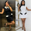 Ladies Streetwear Sleeveless Bodycon Dress 2024 Summer Autumn Women Mini Dresses Women Sweatshirts White Black Dress Clothing