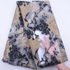 Classic High Quality African Lace Fabric Gilding Brocade French Organza Lace Fabric For Nigerian Women Wedding Party Dress S2078