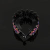 Fashion Crystal Rhinestone Hairpin Bun Hair Claw Clips Ponytail Buckle Flower Hair Clip Wedding Barrettes Valentine's Day Gift