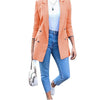 Women Fashion Solid Casual Suit Office Wear Vintage Long Sleeves Coat Spring Autumn Lady Jackets Blazers Jacket Lapel Outerwears