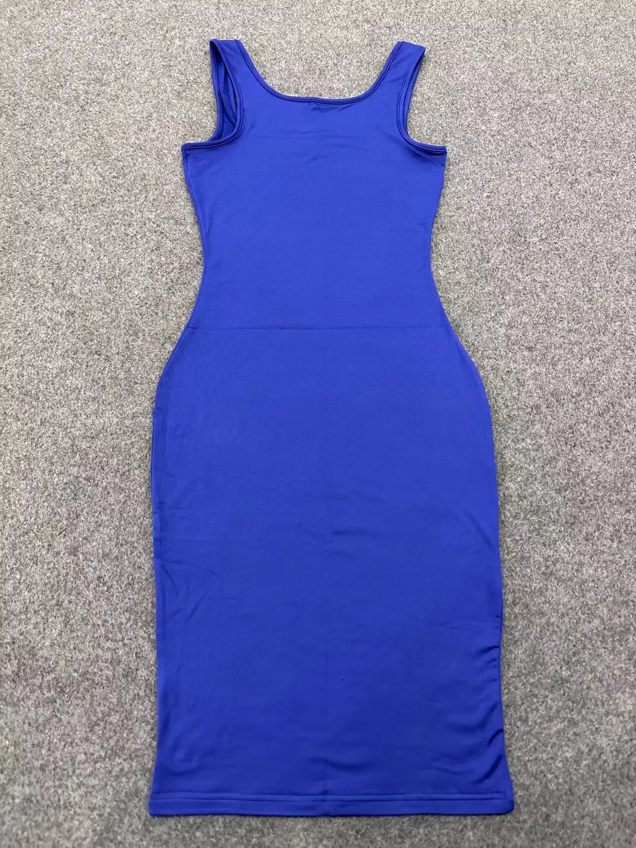AliExpress Summer Sexy Tank Top Dress European and American Plus Size Women's Sleeveless Midi Dress