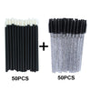 HIJOYSEEN 100 Pcs Makeup Brushes For Lip Eyebows Eyelash Shining Mascara Wands Applicators False Lashes Beauty Tools