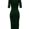 European and American women's fashion white stripe dress