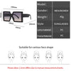 KAMMPT Quadratische Oversize-Sonnenbrille Unisex Trendige Verlaufs-Goggle Luxusmarken-Design Sonnenbrille