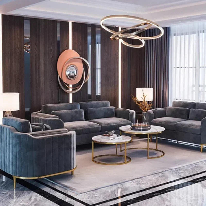 Moderne elegante Wohnzimmer Sofas Designer Grüne Boden Sessel Sofagarnituren Lounge Schnittsofas Divani Da Soggiorno Schlafzimmermöbel
