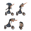 Kinderwagen 3 in 1 Kinderwagen für Babys, leichte Buggys, Babykutsche, ISOFIX BASIS, Baby Reisekinderwagen, Neugeborenenkinderwagen