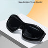 Cool Exaggerated Glasses Future Science And Technology Sense Skiing Big Frame Sunglasses Dazzling Men And Womean