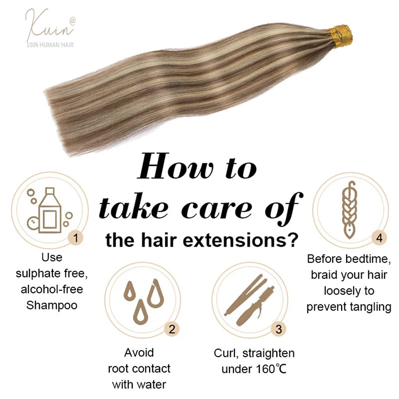 Straight I Tip Hair Extensions 12-26inch Human Hair Remy Fusion Hair Extensions 50pcs/ Set Keratin Capsule Brown Blonde Color