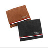 Short Men Wallets Zipper Coin Pocket Slim Card Holder Name Engraved Luxury Male Purses High Quality PU Leather Men's Wallet