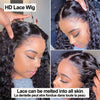 Kinky Curly Wigs 100% Human Hair Wigs Water Deep Wave Brazilian HD Lace Frontal Wig 13x6 HD Lace Front Human Hair Wig For Women