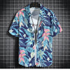 Beach Clothes For Men 2 Piece Set Quick Dry Hawaiian Shirt and Shorts Set Men Fashion Clothing Printing Casual Outfits Summer