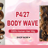 P4/27 Color Highlight Wigs 13x4 Lace Frontal Wig For Women Straight Lace Front Human Hair Wigs Preplucked Wig 100% Human Hair