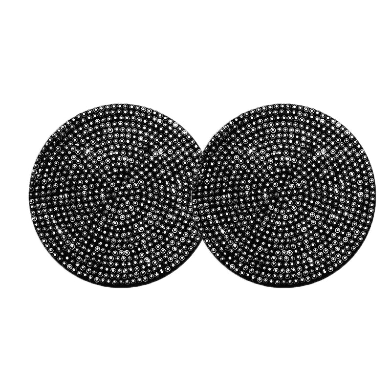 2 Stück Auto-Anti-Rutsch-Wassertassenuntersetzer Diamant Auto Untersetzer Wassertassen-Einsatzuntersetzer Pads Universelle Auto-Getränkehalter Innenzubehör