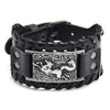 New Retro Wide Leather Pirate Compass Bracelet Men's Bracelet Celtic Viking Jewelry Compass Bracelet Accessories Party Gifts