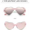 Neue herzförmige polarisierte Sonnenbrille für Damen, modisch, süß, Retro, Vintage, Verlaufs-Sonnenbrille, UV400-Schutz, Unisex-Brille