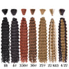 Synthetic Bulk hair for Braiding Wet and Wavy Micro Braiding No Weft Faux Deep Wave Braiding Hair Extensions for Box Boho Braids
