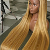 P4/27 Highlight Bone Straight 13x4 HD Lace Frontal Wigs Human Hair Brazilian Ombre Honey Blonde Colored Human Hair Wig For Women