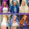 613 Blonde Body Wave 13x6 HD Lace Frontal Human Hair Wigs 38 40 Inches Honey Colored Lace Closure Front Wig For Black Women