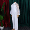 Mesh Jumpsuit Women White Overalls Party Lace Rompers New In Bodysuit One Piece Long Sleeve Summer Long Pants Y2k Spring Work