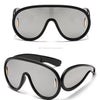 New Fashion Personality Hip Hop Cool Cyberpunk Sunglasses with Large Frame UV400 Anti UV Eyeglasses Oculos De Sol Feminino