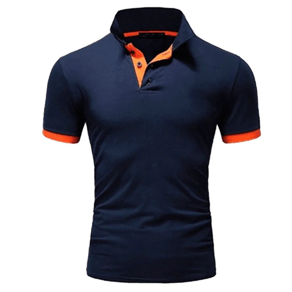 Men's Short Sleeve Polo Shirts Casual Slim Fit Basic Designed Shirts Quick-drying Anti-wrinkle Tops
