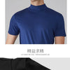 Long Sleeve T-shirt Thermal Underwear Tops Men Winter Clothes Thermal Shirt Autumn Men's Winter Tights High Neck Thin Slim Fit