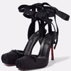 Ladies' New Summer Square Satin High-heeled Sandals with Ankle Straps, Fashionable Party and Banquet Ballet High-heeled Shoes