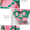 Knitted Sweaters Women 2023 Spring/Autumn Round neck Letter  Embroidery Pullovers Top Temperament casual warm Tee contrast color