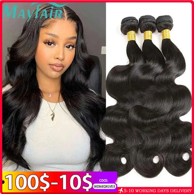 Brazilian Hair Weave Bundles Loose Body Wave 28 30 32" 1 3 4 Bundles Virgin Remy Human Hair Bundles Raw Hair Extensions Tissage