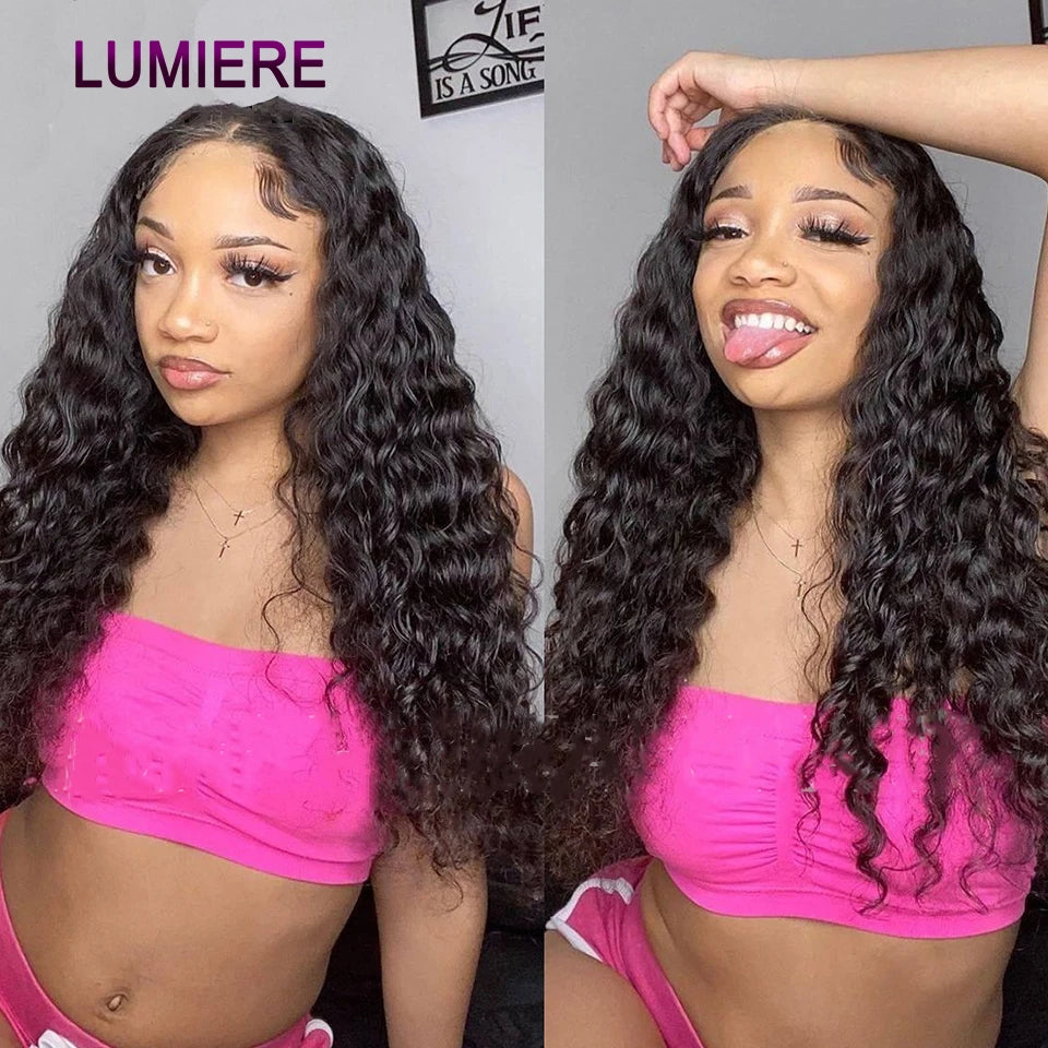 Mongolian Afro Kinky Curly Human Hair Bundles With Closure Deep Curly Hair Weave Bundles With Frontal Closure Hair Extensions