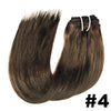 Seamless Clip ins Extensions Human Hair Straight Brazilian Remy Real Natural Hair 8Pcs 120G/Set Clip on Human Hair Extensions